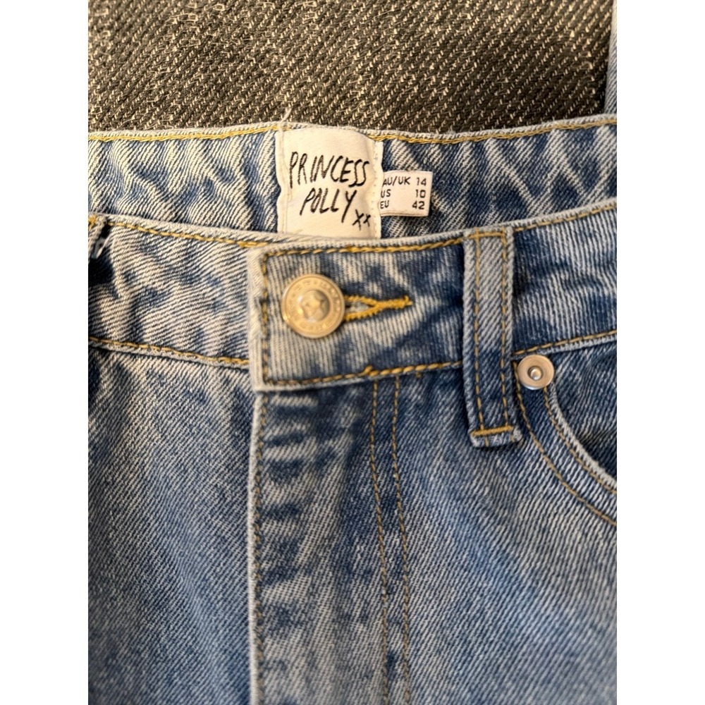 Princess Polly -Denim High Rise Size 10 W30.5 x L28 - Picture 3 of 7